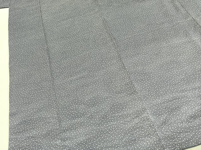 平和屋着物●上質な小紋　大小あられ　正絹　逸品　AABK7741fy
