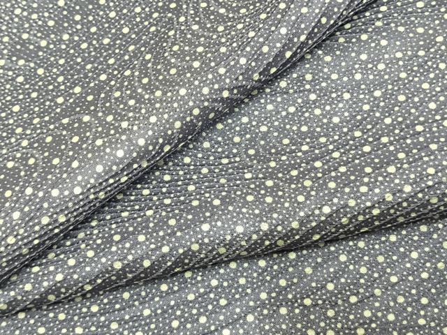 平和屋着物●上質な小紋　大小あられ　正絹　逸品　AABK7741fy