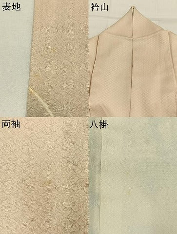平和屋着物●訪問着　草花文　暈し染め　金彩　正絹　逸品　AABK7743fy