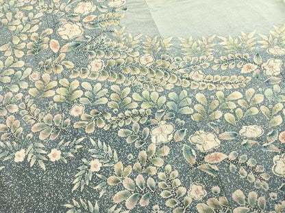 平和屋着物●本場染大島紬　訪問着　絞り　辻が花　正絹　逸品　AABK7744fy