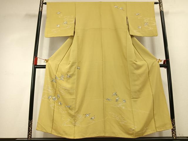 平和屋着物●訪問着　飛鳥文　正絹　逸品　AABK7751fy