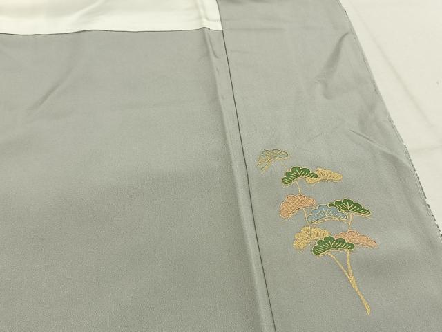 平和屋着物●豪華色留袖　駒刺繍　風景人物文　金彩　正絹　逸品　未使用　AABK7752fy
