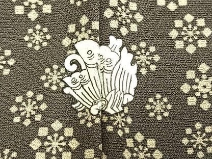 平和屋着物●訪問着　笹竹文　金彩　正絹　逸品　AABK7758fy