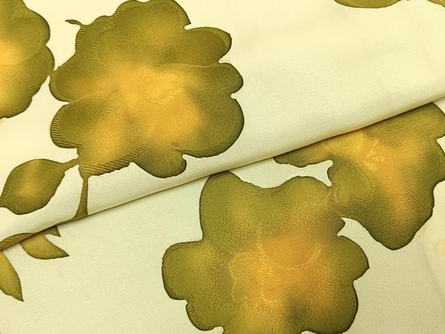 平和屋着物●上質な小紋　地紋起こし　枝花文　正絹　逸品　AABK7765fy