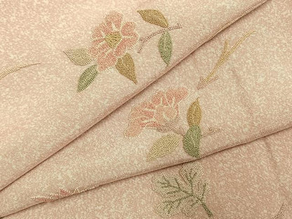 平和屋着物●訪問着　中国三大刺繍　相良刺繍　総刺繍　草花文　金糸　正絹　逸品　AABK7766fy