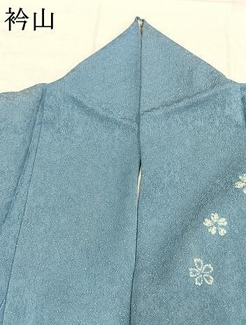 平和屋着物●豪華振袖　駒刺繍　舞桜文　暈し染め　金彩　銀通し地　正絹　逸品　AABK7792fy