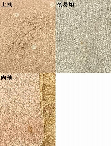 平和屋着物●訪問着　草花文　金彩　正絹　逸品　AABK7793fy