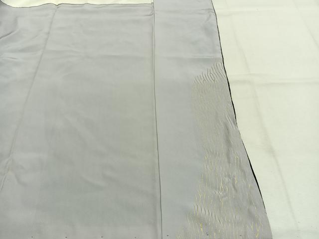 平和屋着物●十日町　名門　滝泰謹製　訪問着　絞り　刺繍　辻が花　暈し染め　金糸　金彩　正絹　逸品　AABK7795fy