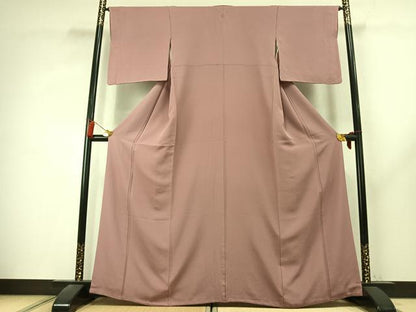 平和屋着物●上質な色無地　鴇浅葱色　正絹　逸品　AABK7796fy