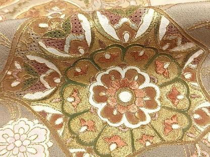 平和屋着物●豪華色留袖　中国三大刺繍　汕頭刺繍　スワトウ刺繍　吉祥花文　暈し染め　金糸　金彩　やまと誂製　正絹　逸品　AABK7798fy