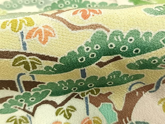 平和屋着物●豪華色留袖　友禅　作家物　風景花文　暈し染め　正絹　逸品　AABK7801fy
