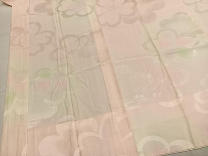 平和屋着物●振袖用長襦袢　無双仕立て　舞花地紋　暈し染め　正絹　逸品　AABK7812fy