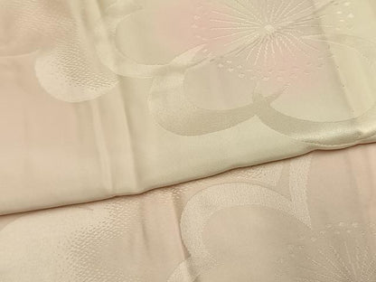 平和屋着物●振袖用長襦袢　無双仕立て　舞花地紋　暈し染め　正絹　逸品　AABK7812fy