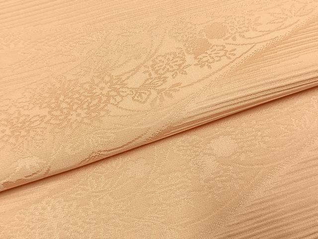 平和屋着物●上質な色無地　草花地紋　虹色　正絹　逸品　AABK7823fy