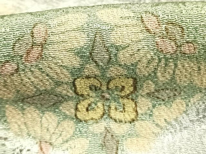 平和屋着物●訪問着　熨斗花文　暈し染め　正絹　逸品　AABK7826fy