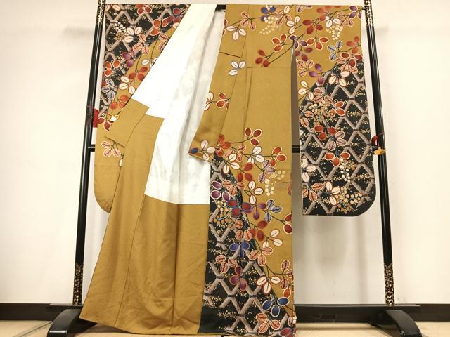 平和屋着物●豪華振袖　萩文　金彩　正絹　逸品　AABK7827fy