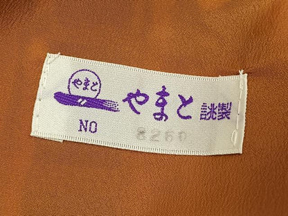 平和屋着物●小紋　格子　黒地　やまと誂製　洗える着物　未使用　AABK7833fy