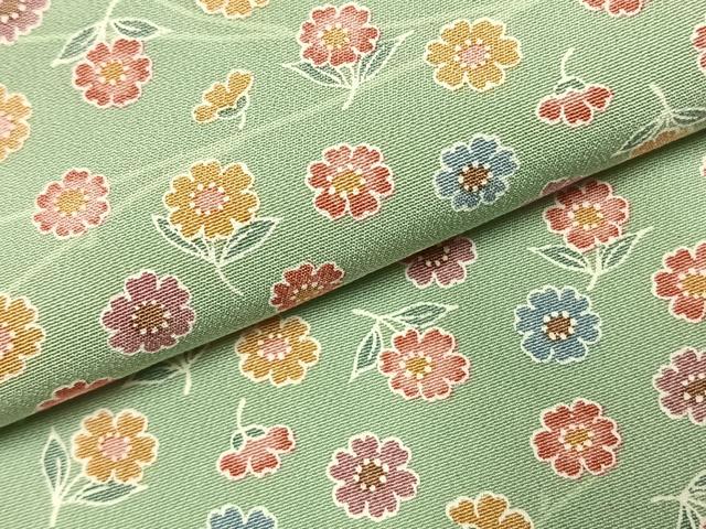 平和屋着物●上質な小紋　草花文　ロング丈　正絹　逸品　未使用　AABK7834fy