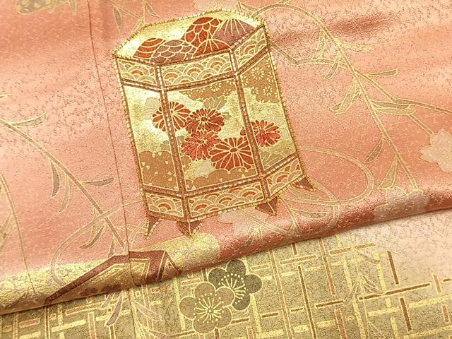 平和屋着物●訪問着　駒刺繍　貝桶花文　暈し染め　金彩　やまと誂製　正絹　逸品　未使用　AABK7840fy
