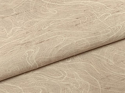 平和屋着物●上質な小紋　紬地　墨流し文様　正絹　逸品　AABK7843fy