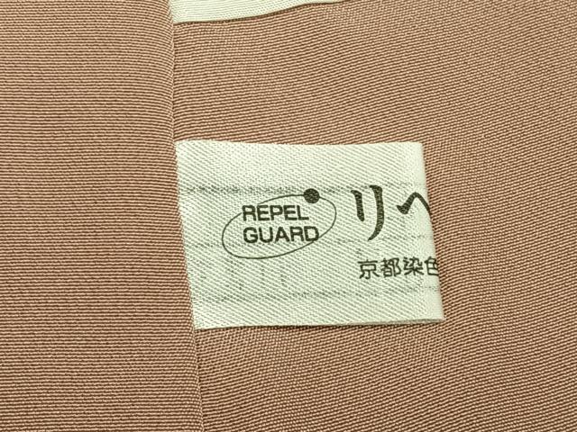 平和屋着物●上質な小紋　紬地　墨流し文様　正絹　逸品　AABK7843fy