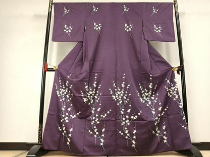 平和屋着物●洗える最高級着物　＜英＞はなぶさ謹製　訪問着　枝花文　洗える着物　AABK7844fy