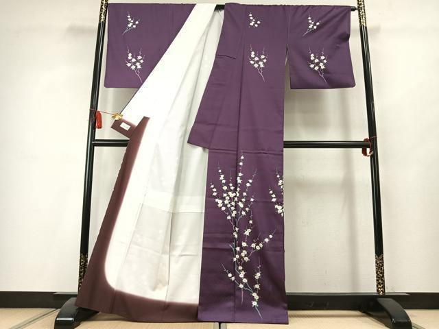平和屋着物●洗える最高級着物　＜英＞はなぶさ謹製　訪問着　枝花文　洗える着物　AABK7844fy