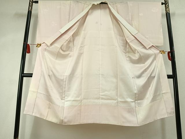 平和屋着物●長襦袢　無双仕立て　草花地紋　暈し染め　正絹　逸品　未使用　AABK7845fy