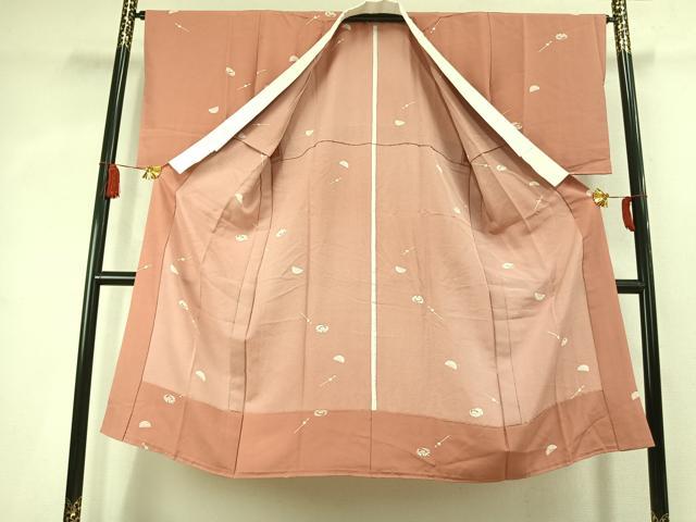 平和屋着物●長襦袢　無双仕立て　櫛　簪　下駄　正絹　逸品　未使用　AABK7846fy