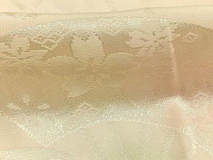 平和屋着物●振袖用長襦袢　無双仕立て　扇面花地紋　暈し染め　やまと誂製　正絹　逸品　AABK7851fy