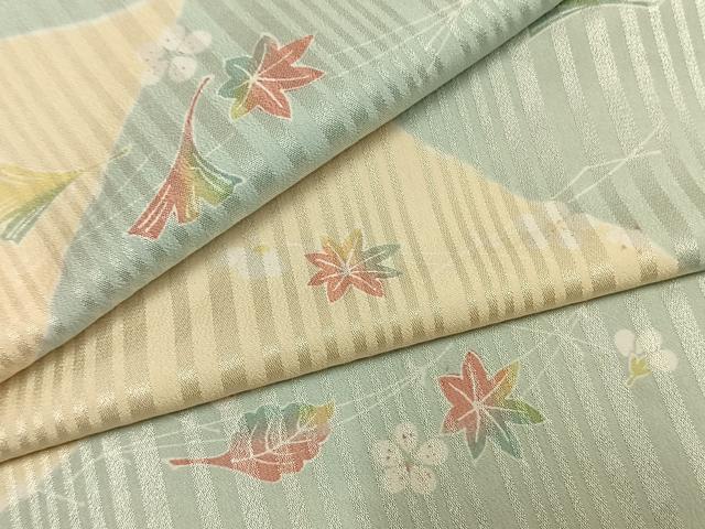 平和屋着物●ファッションブランド　hiromichi nakano　ヒロミチナカノ　長襦袢　無双仕立て　草花文　洗える着物　AABK7866fy