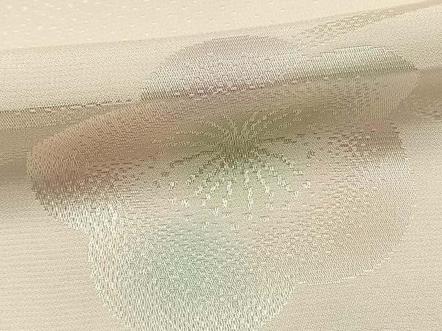 平和屋着物●振袖用長襦袢　無双仕立て　舞桜地紋　暈し染め　半衿刺繍　正絹　逸品　AABK7867fy