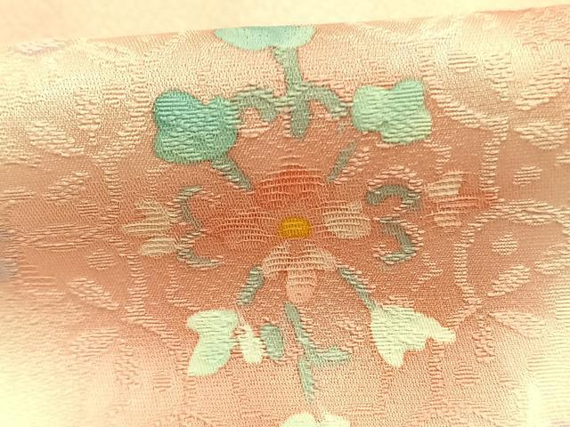 平和屋着物●上質な小紋　地紋起こし　吉祥花文　暈し染め　正絹　逸品　AABK7872fy