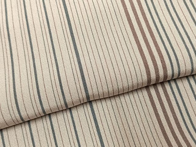 平和屋着物●上質な小紋　縞　正絹　逸品　AABK7874fy
