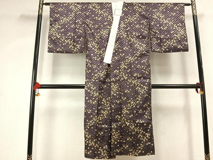 平和屋着物●長襦袢　無双仕立て　舞花文　さんび謹製　洗える着物　AABK7878fy