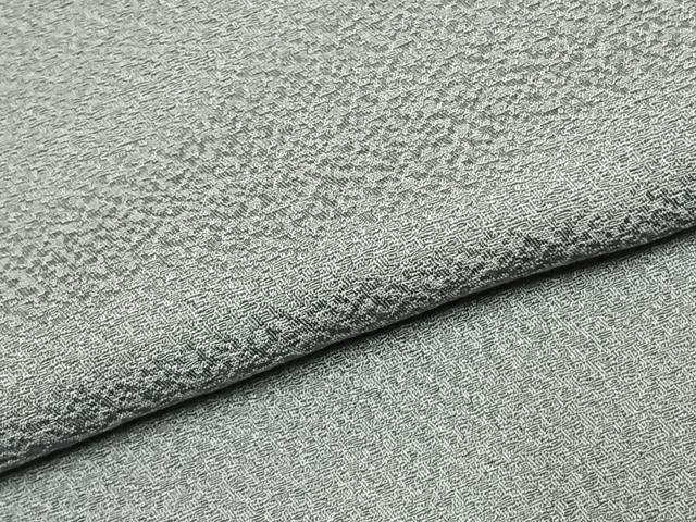 平和屋着物●上質な色無地　霞地紋　灰青色　正絹　逸品　未使用　AABK7879fy