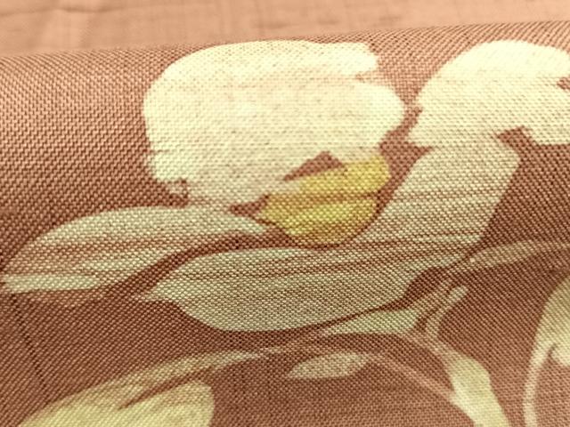 平和屋着物●訪問着　紬地　枝花文　ろうけつ染め　正絹　逸品　AABK7882fy