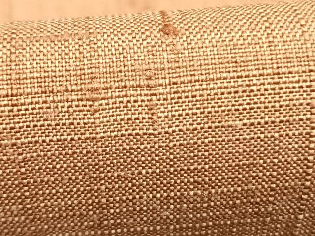平和屋着物●後藤文夫　紬　色無地　ときがら茶色　正絹　逸品　AABK7894fy