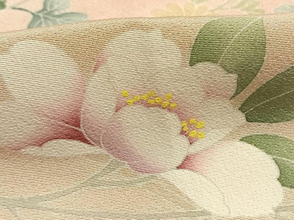 平和屋着物●訪問着　友禅　作家物　良平　枝花文　暈し染め　正絹　逸品　AABK7896fy