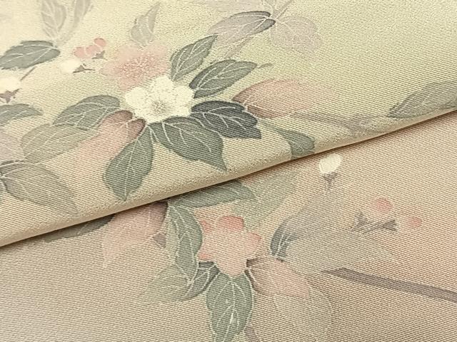 平和屋着物●訪問着　友禅　作家物　枝花文　暈し染め　正絹　逸品　AABK7897fy