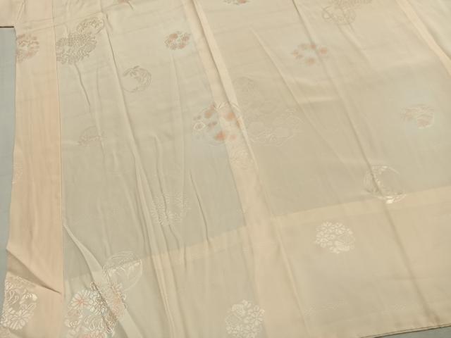 平和屋着物●長襦袢　無双仕立て　草花地紋　暈し染め　正絹　逸品　AABK7911fy