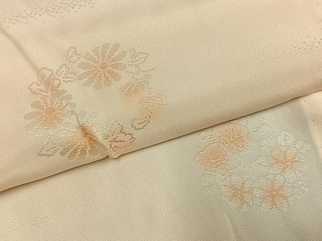 平和屋着物●長襦袢　無双仕立て　草花地紋　暈し染め　正絹　逸品　AABK7911fy