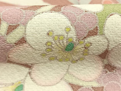平和屋着物●訪問着　友禅　作家物　草花文　暈し染め　正絹　逸品　AABK7912fy