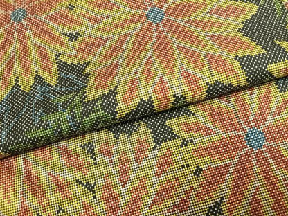 平和屋着物●本場大島紬　7マルキ　舞花文　正絹　逸品　AABK7914fy