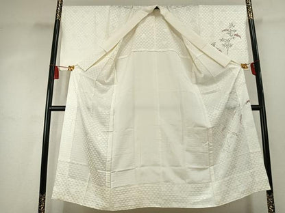 平和屋着物●長襦袢　無双仕立て　手描き　南天文　正絹　逸品　AABK7919fy