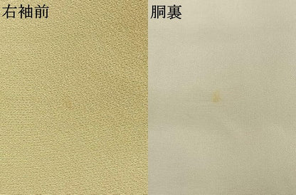 平和屋着物●訪問着　友禅　草花文　暈し染め　正絹　逸品　AABK7923fy