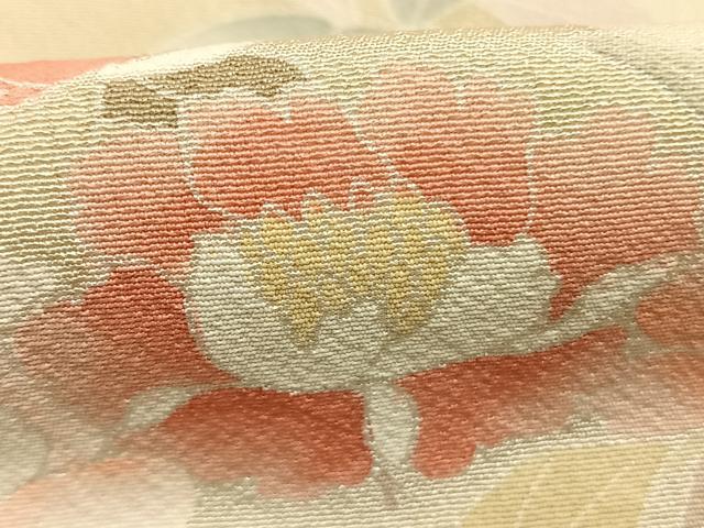 平和屋着物●訪問着　友禅　草花文　暈し染め　正絹　逸品　AABK7923fy