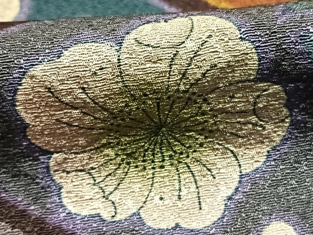 平和屋着物●訪問着　辻が花　暈し染め　金彩　ロング丈　正絹　逸品　AABK7937fy