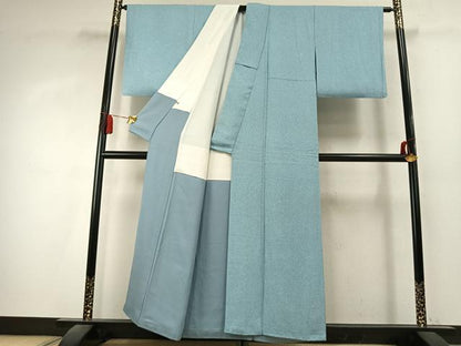 平和屋着物●京友禅の第一人者　松井青々　小紋　霞文　正絹　逸品　AABK7941fy