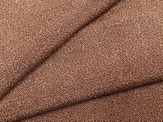 平和屋着物●江戸小紋　作家物　鮫小紋柄　鬼しぼ縮緬　正絹　逸品　AABK7942fy